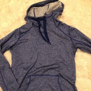 Cowl neck athletic hoodie